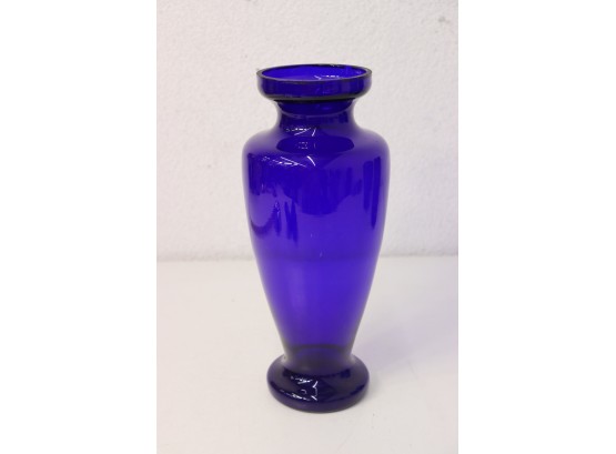Elegant Tall High Shoulder Cobalt Blue Vase