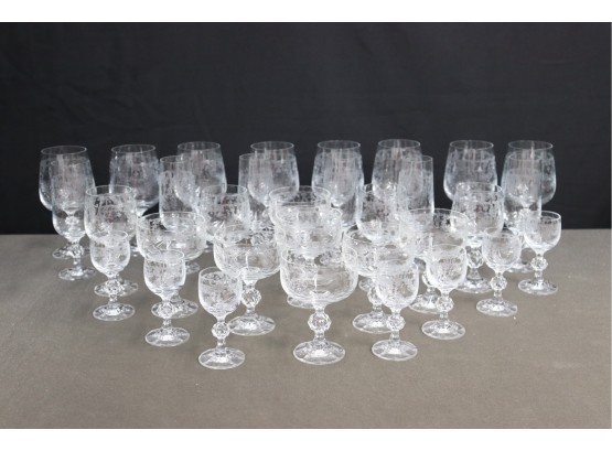 Voluminous Group Lot Of Cut Crystal Glassware - Assorted Sizes