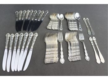 Sizable Group Lot Of Fancy-Schmancy Flatware (set Mixed, Incomplete)