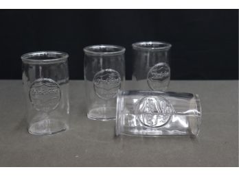 Vintage (set Of 4) Yorkshire Glass Tall And Narrow Canning Jars