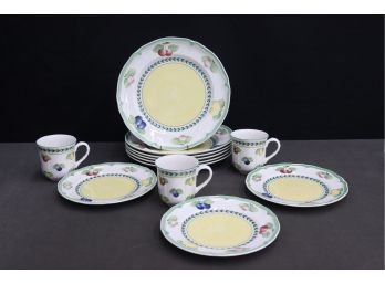 Small Lot: Villeroy & Bach Country Collection French Garden Fleurence Vitro Porcelain Tableware