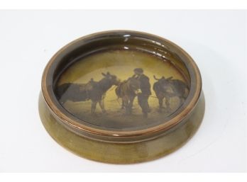 3 Mules And A Boy Decorative Coaster: Royal Vistas Ware, From Paintings By Famous Artists, Ridgways England