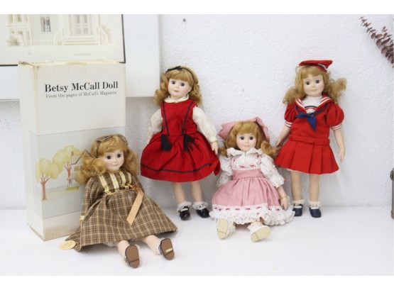 Girl Boss Brigade: 4 Seasons Porcelain Betsy McCall Dolls (mcCall's Magazine Collection)