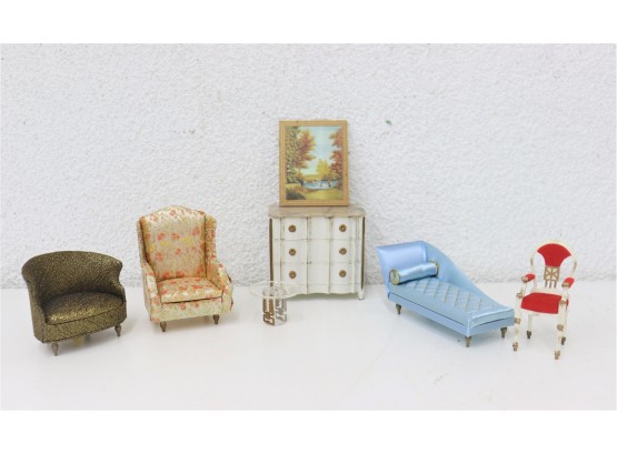 Sweet Tiny Hollywood Regency Style Furniture For That Special Dollhouse