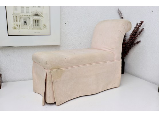 Miniature Dollhouse Rolled Back Skirted Chaise/Day Bed