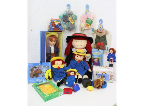 Group Lot Of Madeline Various Dolls With Clothes And Accessories (and Barking Genevieve The Dog!)