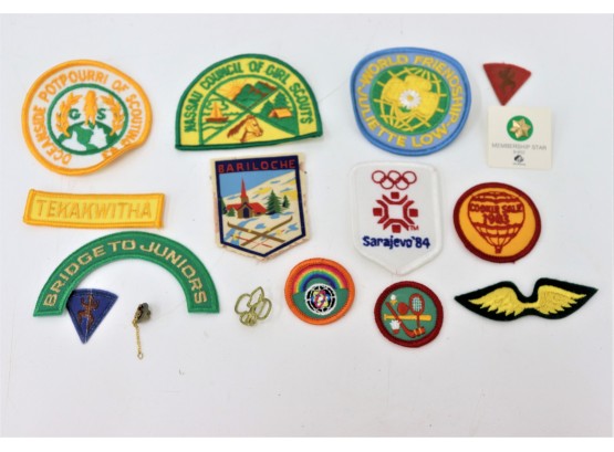 Vintage Girl Scouts Patches And Pins