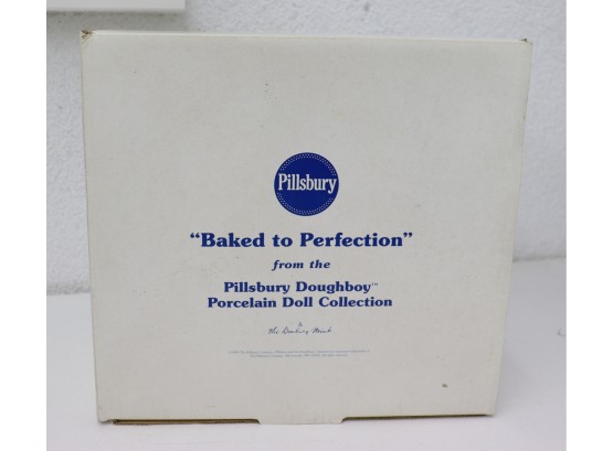 Baked To Perfection Pillsbury Doughboy Porcelain Doll From Danbury Mint - New In Box