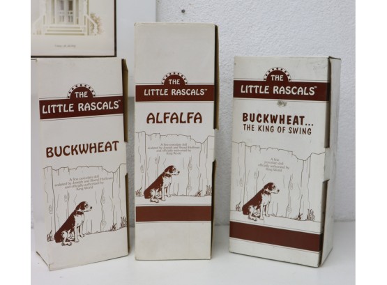 Buckwheat: 2, Alfalfa: 1 - Three Little Rascals Porcelain Dolls - Officially Authorized By King World - NIB