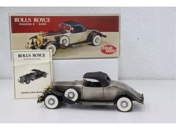 1931 Rolls-Royce Phamtom II  Miniature Model  - Solid State Transistor Radio - With Original Box