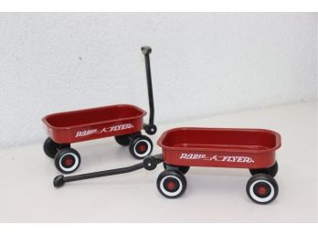 Get Small, Go Fast: Two Scale Model Radio Flyer Red Wagons