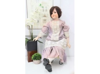 Vintage Nellie Nine-Finger Doll In Lovely Clover Lace Dress (Missing Right Pinky)