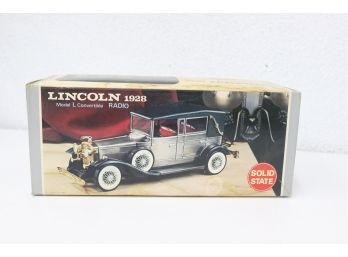 1928 Lincoln Model L  Miniature Model  - Solid State Transistor Radio - With Original Box