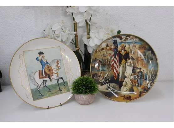 America's Daddy: George Washington Limited Commemorative Plates - Marshall And Kern