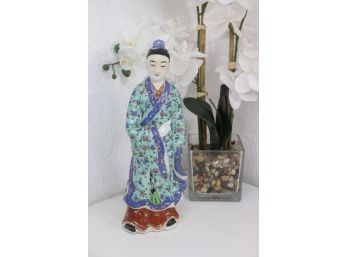 Chinese Porcelain Robed Wanderer Figurine
