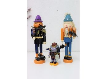 Pumpkinhead, Scarecrow, And Mouse King Halloween Figurines