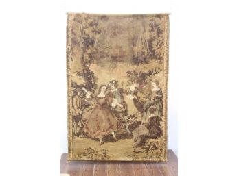 Large Tapestry Depicting Courtiers And Courtesans In Nature