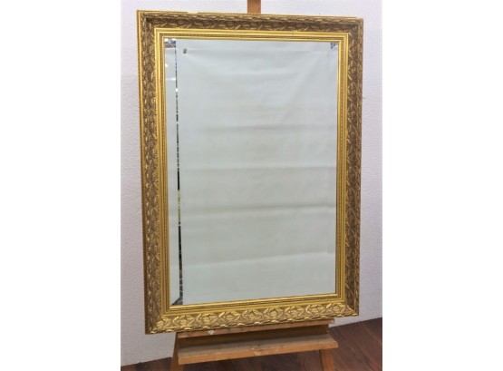 Wall Mirror In Extravagantly Ornate Faux Gilt Frame Some Losses