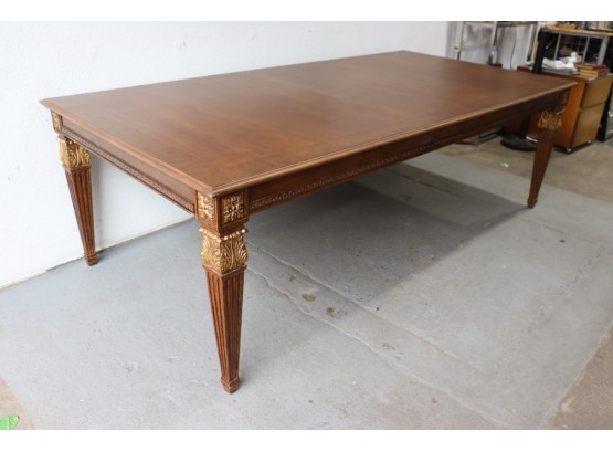 Colossal Butterfly Leaf Extensible Louis XVI Style Dining Table - Up To 12 Feet Long