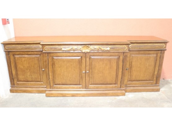 Invincible Sideboard-Four Door Credenza With Acanthus Scroll Garniture