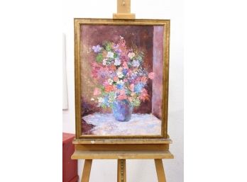 Post-Impressionist Still Life Of Flowers - From The Sagamore Art Collection - Signed Hastings