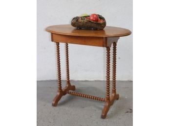 Spindle Leg Oval Top, 1 Draw AntiqueTable
