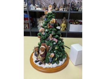 The Boyds Bears Christmas Tree Figurine By Danbury Mint