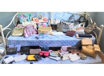 Great Big Group Lot Of Pocketbooks, Purses, Bags, Totes...even A Wallet Or Two