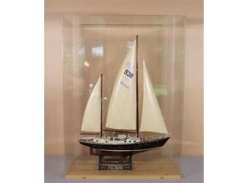 Cased Model Sailing Yacht - The 'PALAWAN'