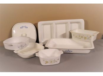 Group Lot Of Corningware And Other Oven-to-Table Casseroles & Servers -