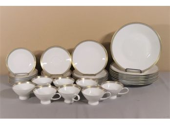 Stunning MCM Rosenthal 'Rondo' Porcelain Dinnerware - 5 Piece Place Setting (nearly Complete Set)