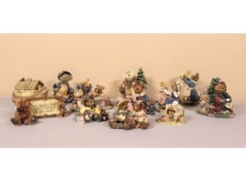 Collection Of Boyd's Bears Figurines & Figurscenes