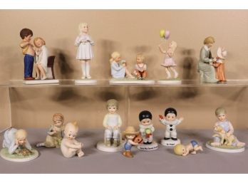 Large Group Of Baby & Young Ones Figurines, Including Enesco & Frances Hook/Ceramica Excelsis