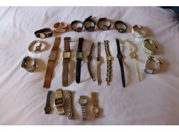 Group Lot Of Wristwatches (including One Vintage Texas Instruments Digital)