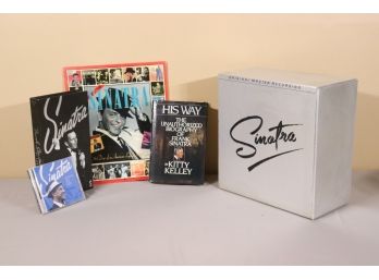His Way Group Lot:  Sinatra Master Recording Box Set, Sinatra Vegas Box Set, Calendar,  Kitty Kelly Tome