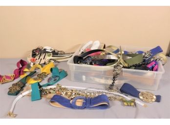 Group Lot Of Belts (mostly Womens)
