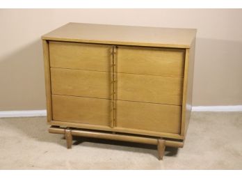Kent Coffey Sequence Mid Century Walnut And Brass 3 Drawer Chest