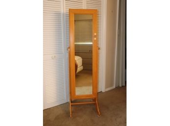 Floor Mirror Jewelry Storage - For Your Ease Only By Lori Greiner INCLUDES COSTUME JEWLARY