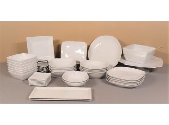 Great White Assortment Of Modern White Plateware -  Rene Ozorio For C&B, Susan Pryke For IKEA