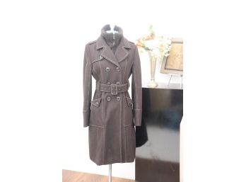 Miss Sixty M60 Dark Brown Wool. Coat Size Small