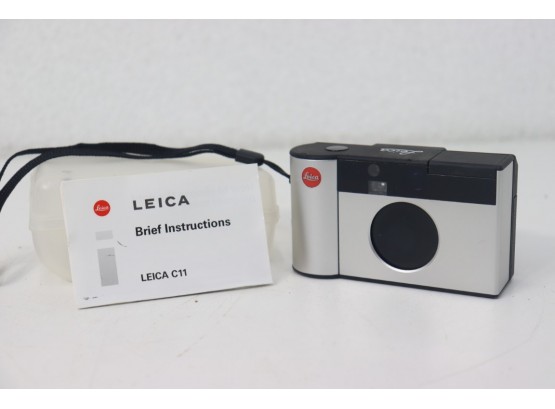 Leica C11 Camera With Clear Case And Brief Instructions