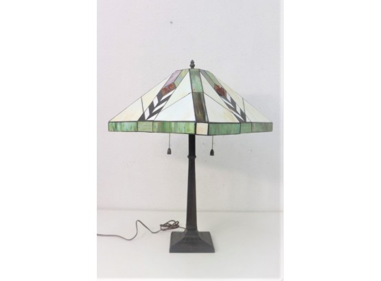 Craftsman/Prairie Style  Two Bulb Table Lamp