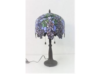 Tiffany Style Two Bulb Wisteria Inspired Lamp