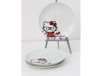 Hello Kitty Falling Hair Bow Porcelain Plate