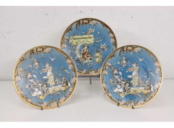 Mettlach/Villeroy & Boch Collector Plates: Two 1980 Snow White And One 1981 Papageno Magic Flute