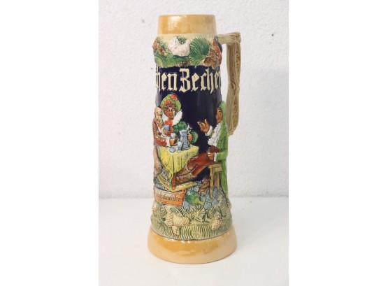 Vintage Super Tall 'Der Aufschneider' Beer Stein