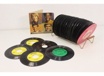 Variety Lot Of Vintage Vinyl - Disney, Elvis Blue Suede/Tutti Frutti 45, Beauty Instructional & More