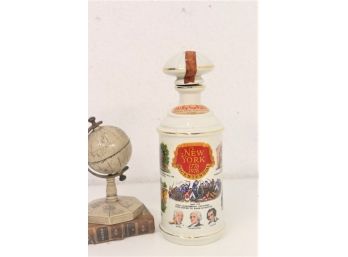 Vintage Old Rip Van Winkle Bourbon New York Bicentennial Limited Edition Cumberland Porcelain Decanter (empty)