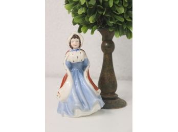 Royal Adderly Winter Time Lady Figurine