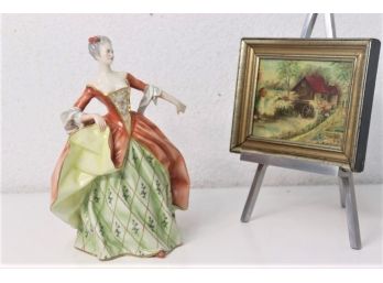 Vogueing  Early Party Girl Capodimonte Porcelain Figurine